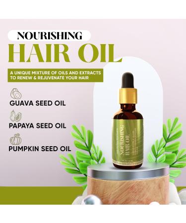 Buy Nourishing Hair Serum for Dry Damaged Hair | Argan & Rosemary Oil for Growth Nourishment & Frizz Control - International Shipping Available - Buy Online on GoSupps.com