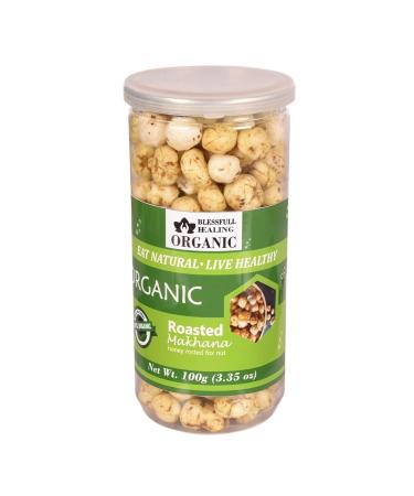 Buy Blessfull Healing Organic Honey Roasted Makhana - 100g | Healthy Snack for International Shipping - Buy Online on GoSupps.com