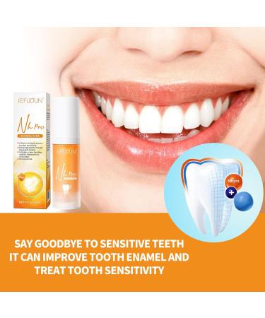  Hikaka Whitening Toothpaste V34 Color Correction Toothpaste Whitening Toothpaste Stain Removal 30 ml Improves Teeth Brightness and Reduces Yellowing (Orange) - Buy Online on GoSupps.com