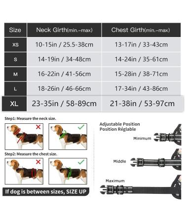 Shop Heele Dog Crockery & No-Pull Harness | Adjustable Reflective Design for Medium Dogs - XL Flower Black - Buy Online on GoSupps.com