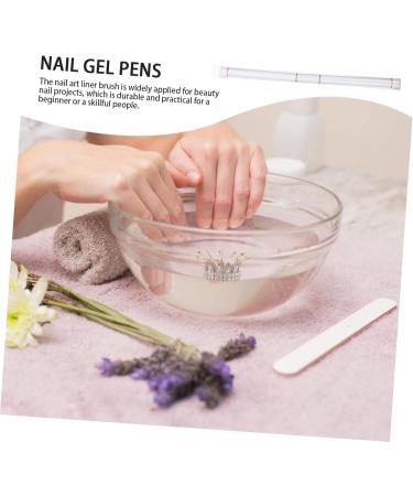 minkissy Pull Line Nail Art Pen Practical Marking Pen Nail Pen Eyebrow Mark Pens Nail Painting Drawing Pens Fine Tip Nail Art Nail Paint Brush Manicure Painted White Metal Brush Set - Buy Online on GoSupps.com