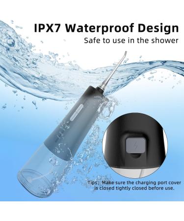 Water Flosser for Teeth - 4 Modes Oral Irrigator 300ML Dental Flosser for Home & Travel (Black) | International Shipping Available - Buy Online on GoSupps.com
