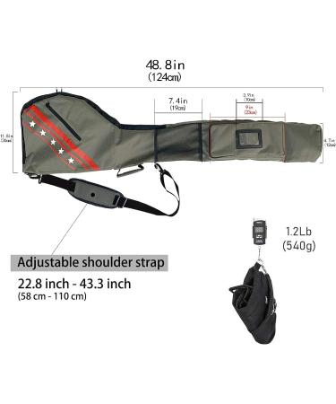 Black Lightweight Waterproof Golf Sunday Bag | Portable Pencil Bag for Men & Women | Ideal for Driving Range & Travel - Buy Online on GoSupps.com