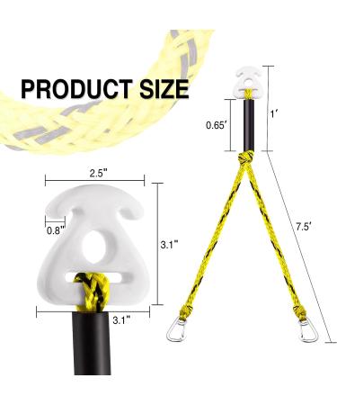 16ft Heavy Duty Boat Tow Harness Tubing Rope with Quick Connector for 4 Rider Towable Tube & Jet Ski - Buy Online on GoSupps.com