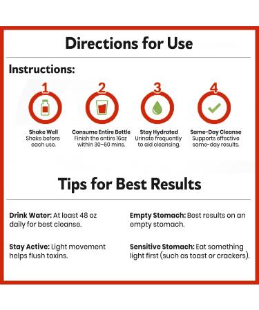 Herbal Clean Qcarbo16 Same-Day Detox Cleanse Drink (16 fl oz) - Strawberry Mango Flavor Full Body Cleanse* Detox Drink for Moderate Toxin Level* Vitamin B2 and Vitamin B12 for Men & Women - Buy Online on GoSupps.com