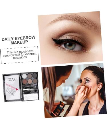 MUSISALY 1 Set Eyebrow Powder Set Eyebrow Filler Eyebrow Brush Eyeshadow Beauty Cosmetics Pallet Lit Abs 1 count (Pack of 1) As Shown - Buy Online on GoSupps.com