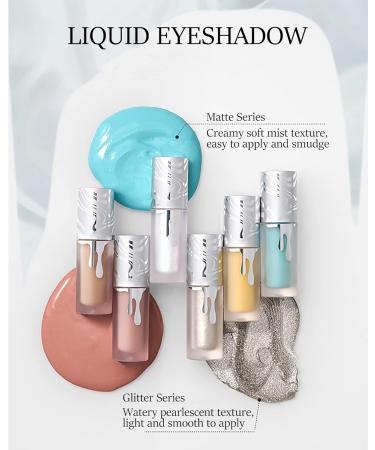 Glitter Eyeshadow Liquid Shiny Liquid Eyeshadow Long Lasting Quick-Drying Opaque Multi-Dimensional Eye Look Eye Shadow Korean Shimmer Crystals Eyeshadow Eye Makeup Gift for Women Girl- 06# - Buy Online on GoSupps.com