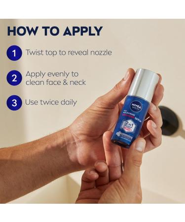 NIVEA MEN Age Defense Advanced Face Serum for Dark Spots with Thiamidol (TM) + Hyaluronic Acid Fast-Absorbing Face Serum for Men Helps Reduce Look of Dark Spots Fine Lines & Wrinkles 1 Fl Oz Bottle - Buy Online on GoSupps.com