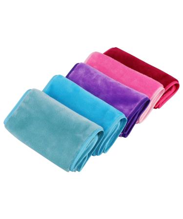 Demplation towels microfiber for make-up (5 pieces) make-up removered cloth removal and clean only with water hypoallergen & washable & reusable microfiber facial cleaning cloth Color-C - Buy Online on GoSupps.com