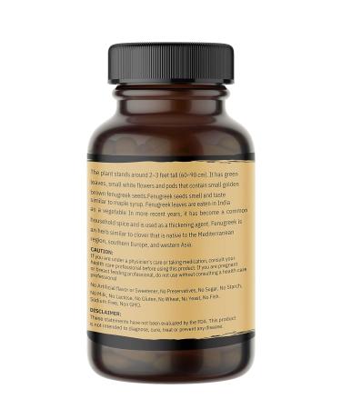 Naturevibe Botanicals Organic Fenugreek Capsules - 1000mg Per Serving - 180 Veg Capsules - Buy Online on GoSupps.com