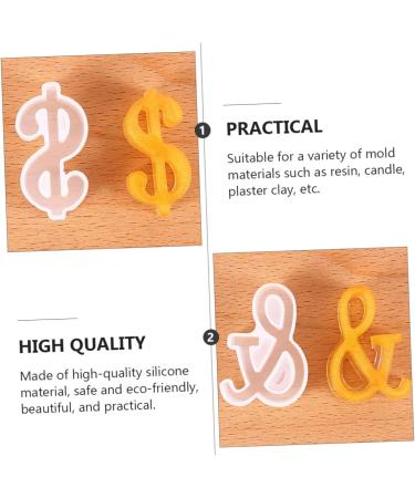 STOBOK 4pcs Silicone Mold Epoxy Resin Silicone Resin Molds Silicone Gummy Molds Diy Sign Mold Crystal White 4.8X4.2CM - Buy Online on GoSupps.com