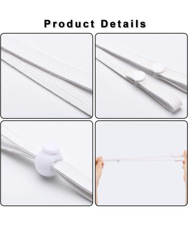 BBTO Adjustable Ear Straps - 12 Anti-Slip Ear Loop Extension Straps for Dust and Food Workers - White - Buy Online on GoSupps.com