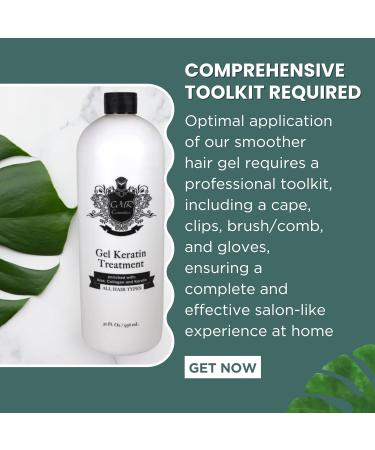 Brazilian Keratin Hair Treatment Gel - Straightening & Smoothing for All Hair Types | Reduces Frizz Adds Volume & Gloss - Buy Online on GoSupps.com