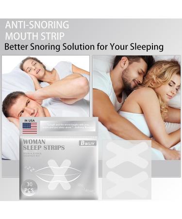 Mouth Tape for Women - 30PC Silver Strips for Improved Sleep and Anti-Snoring Solution - Buy Online on GoSupps.com