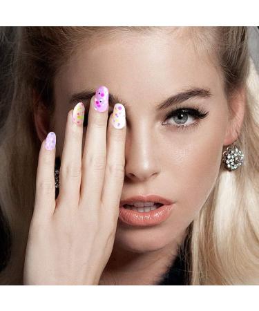 Nail Seedlettes - 36 Glitter Sequin Shapes (Hearts Stars Moons) | Holographic Nail Art Accessories for DIY Crafts & Decorations - Buy Online on GoSupps.com