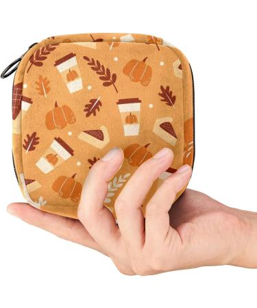 Halloween Pattern Sanitary Napkin Storage Bag | Period Kit Pouch for Menstrual Cup & Pads | Portable & Zippered | Women, Teen Girls, Ladies | Color 6 - Buy Online on GoSupps.com