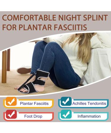 Adjustable Plantar Fasciitis Night Splint | Comfortable Arch Support Brace for Effective Relief - Buy Online on GoSupps.com