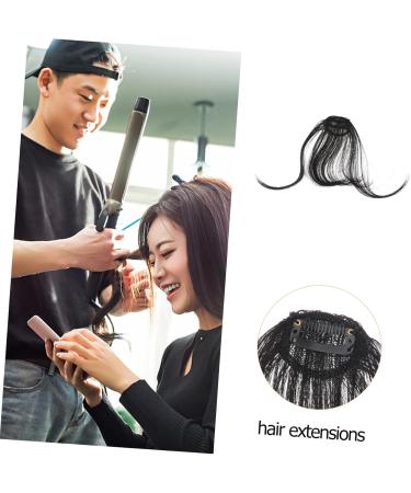 Didiseaon Piece Hair Clips for Women Hat Wigs for Women Braided Hair Clips Dark Brown Hair Extensions Hair Extensions Real Human Hair Clip on Fringe Hair Toppers for Women Xuchang Miss Bangs medium Black - Buy Online on GoSupps.com