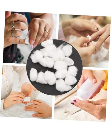 IMIKEYA 300pi ces Boules De Coton Absorbantes Pour Ongles D maquillant Vernis Et Gel Sans Peluches Accessoires Manucure Pour Usage Professionnel Et Domestique - Buy Online on GoSupps.com