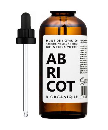 Apricot Kernel Oil 100% Organic Pure Natural and Cold Pressed 100 ml Care for Hair Body Skin