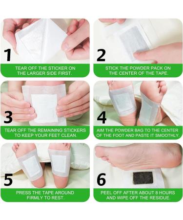 30PCS Detox Foot Pads | Natural Bamboo Vinegar & Ginger | Deep Cleansing Anti-Stress Relief | Foot Care Patches with Adhesive Sheets - Buy Online on GoSupps.com
