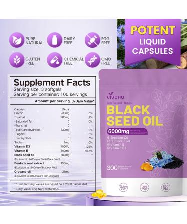 VivoNu Black Seed Oil Capsules + Vitamin B Complex Gummies for Women and Men - Buy Online on GoSupps.com