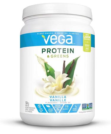 Vega Protein and Greens Vanilla (18 Servings) + Vega Protein and Greens Salted Caramel (17 Servings) Plant Based Protein Powder Bundle - Buy Online on GoSupps.com