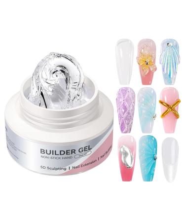 3D Sculpting Gel | 60ml Solid Gel for Nail Modeling | Non-Stick Builder Gel for Manicure Design for Women | Sculpting Painting and Extensions | Hand Art