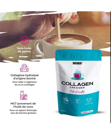 Weider Collagen Creamer (360g) Hydrolyzed Collagen & MCT (Coconut Oil) Powder for Bulletproof or Shake Creamy Coffee Weight Control Joint & Skin Care Keto Diets - Buy Online on GoSupps.com