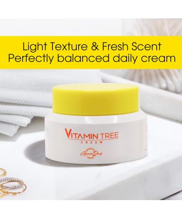 100% Certified Vegan Vitamin Tree Cream. Contains Vitamin C Provitamin B5 vitamin E & B3. Effective Against Acne & Dark Spots and Sun Damage. Anti-Aging Anti-Wrinkle Day and Night Cream with Natural Ingredients. 1 69 oz  - Buy Online on GoSupps.com