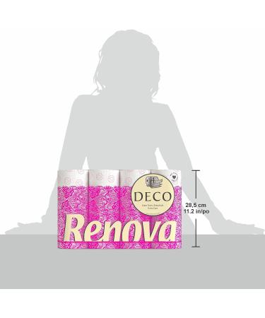 Buy Renova 4-Ply White Decorated Perfumed Toilet Paper 12 Rolls | International Shipping Available - Buy Online on GoSupps.com