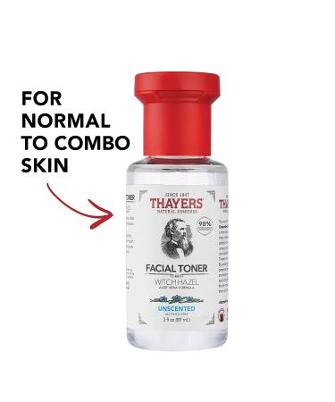 THAYERS Alcohol-Free Witch Hazel Toner with Aloe Vera - Unscented, 3 oz Trial Size - Buy Online on GoSupps.com