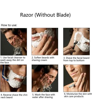 Professional Straight Edge Razor for Mustache & Beard - PU Leather Rosewander Hand Razor for Men (No Blade) - Buy Online on GoSupps.com