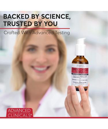 Advanced Clinicals Dark Circle Serum - Fragrance Free, 1.75 fl oz | Reduce Puffiness & Brighten Eyes - Buy Online on GoSupps.com