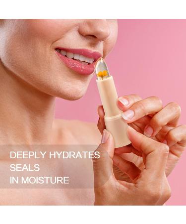 Color Change Flower Lip Balm pH for Pink Shade | Long-Lasting Moisturizing Vegan Lipstick (Red/Pink/Yellow) - Buy Online on GoSupps.com