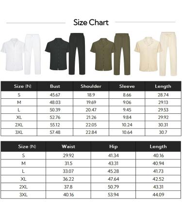 Men's Linen Shirt and Pants Set | Short Sleeve Shirts and Yoga Pants | Beach Wedding Outfit - Buy Online on GoSupps.com