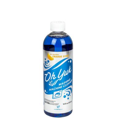 Oh Yuk Washing Machine Cleaner for All Washers (Top Load, Front Load, HE and Non-HE), Natural Citrus Fragrance, Four Cleanings Per Bottle, Septic Safe, 16 Fl Oz