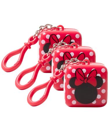 Lip Smacker Disney Minnie Mouse Cube Flavored Lip Balm Minnie Joyful Cotton Candy Clear For Kids (Pack of 3)