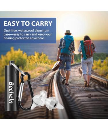 High Fidelity Concert Ear Plugs - 2 Pairs Noise Reduction Earplugs for Musicians Festivals & Motorcycles | Hearing Protection Up to 23dB - Black - Buy Online on GoSupps.com