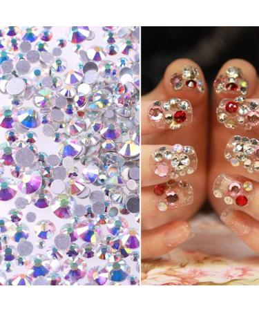 Milisten Nail Accessories AB Nail Art Rhinestones Glass Nail Crystal Flatback Beads Charms Gems Stones For Makeup Clothes Shoes Phone Shell Decor 2.0mm Nail Rhinestone - Buy Online on GoSupps.com