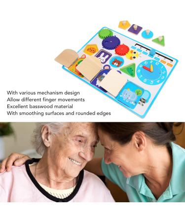 Fidget Board for Seniors | Rounded Edges | Improve Cognitive Skills and Relieve Stress | Perfect for Dementia Patients - Buy Online on GoSupps.com