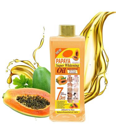 Papaya Super Whitening Oil 7 Days, 2025 Papaya Oil for Dark Skin, Papaya Oil for Skin, Super Whitening Papaya Oil Repairing Body (1)