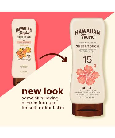 Hawaiian Tropic Sheer Touch SPF 15 Lotion 235 ml - Moisturizing Sun Protection for Radiant Skin | Shop Internationally - Buy Online on GoSupps.com