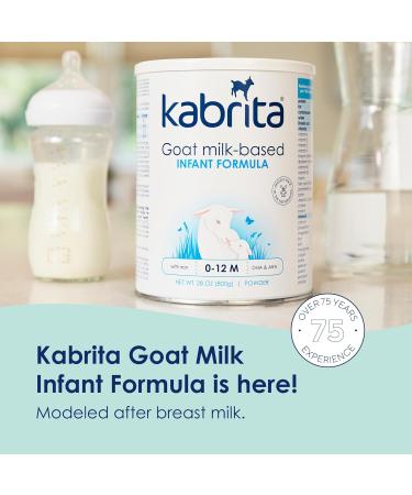 Kabrita Goat Milk-Based Infant Formula Ages 0-12 Months - 28oz - Pack of 2 - Buy Online on GoSupps.com