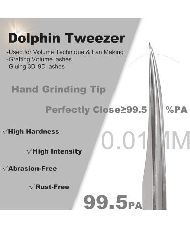 Pafason Stainless Steel Eyelash Extension Tweezers Set with PU Leather Case - Precision Tweezers for 2D-8D Volume and Individual False Lashes - Buy Online on GoSupps.com