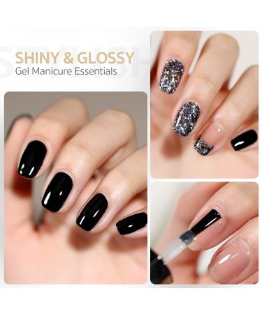 GAOY Gel Top Coat and Base Coat Set - 13ml 2Pcs No Wipe Clear Foundation for Acrylic Nails - DIY Manicure and Pedicure at Home - Buy Online on GoSupps.com