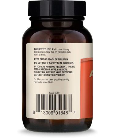 Dr. Mercola Ashwagandha 60 Capsules - Premium Stress Relief & Wellness Supplement - Buy Online on GoSupps.com