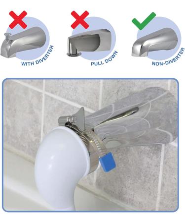 Danco 10086 VersaSpray Portable Hand Held Shower Head Sprayer Fits Bathtubs without Diverter - White - Buy Online on GoSupps.com