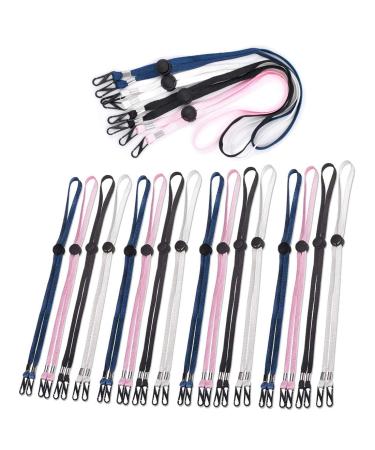 Mask Lanyard Straps - Adjustable Length Mouth Covering Straps Lanyards for Back of Head or Neck Mask Fixed Lanyard 20PCS