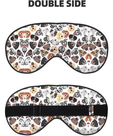 Shop SSIMOO Dog Soft Sleep Eye Mask - Breathable Eye Patch for Women | Perfect Travel & Relaxation Accessory - Black - Buy Online on GoSupps.com